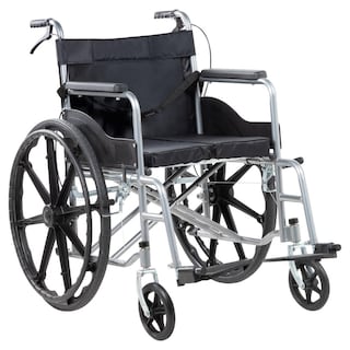 Foto 1 | Foto 1 | Silla De Ruedas Ligera Plegable Traslado Compacta Con Freno