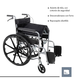 Foto 7 | Foto 7 | Silla De Ruedas Ligera Plegable Traslado Compacta Con Freno