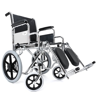 Foto 1 | Foto 1 | Silla de Ruedas con Elevapiernas Hil907 Plateada de Acero