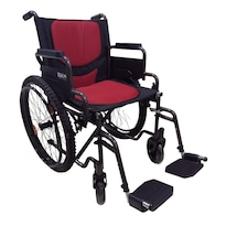 Silla de Ruedas Eko Mobility Todoterreno Sport Roja con Descansapiés