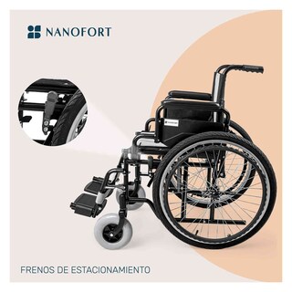 Foto 6 | Foto 6 | Silla Ruedas Plegable Todo Terreno Descansa Brazo Abatible