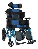 Silla de Ruedas para Parálisis Cerebral con Elevapiernas y Arnés de Seguridad