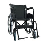 Silla De Ruedas Estándar Rin De Rayos | Plegable, Respaldo Ajustable, Soporta Hasta 100 Kg