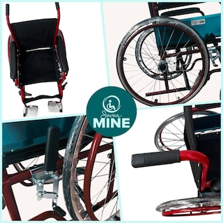 Foto 4 | Foto 4 | Silla De Ruedas Infantil Llantas Rayos 22 Para Niños Sc-373