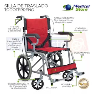 Foto 2 | Foto 2 | Silla De Ruedas Todo Terreno Infinity Para Traslado