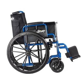 Foto 3 | Foto 3 | Silla De Ruedas Drive Medical Azul Streak Con Apoyabrazos Y Reposapiés Abatibles Asiento 16''