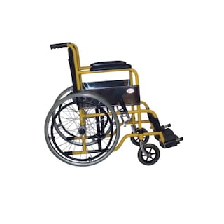 Foto 2 | Foto 2 | Silla de Ruedas Infantil Esmaltada Amarilla Speedy con Rin de Rayos de 18\" y Loneta Acojinada