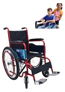 Foto 1 | Foto 1 | Silla De Ruedas Infantil Plegable Llanta Neumática Reforzada
