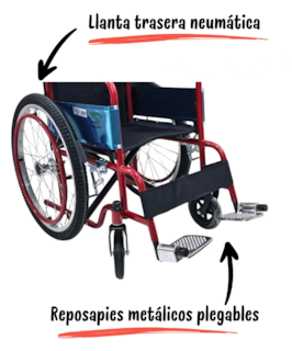 Foto 2 | Foto 2 | Silla De Ruedas Infantil Plegable Llanta Neumática Reforzada