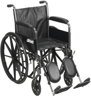 Foto 1 | Foto 1 | Silla De Ruedas Drive Medical Ssp218dfa-elr Silver Sport 2 46 Cm - Venta Internacional.