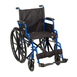 Foto 1 | Foto 1 | Asiento Ligero De 18 Pulgadas Medical Blue Streak Para Silla De Ruedas - Venta Internacional.