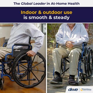 Foto 2 | Foto 2 | Asiento Ligero De 18 Pulgadas Medical Blue Streak Para Silla De Ruedas - Venta Internacional.