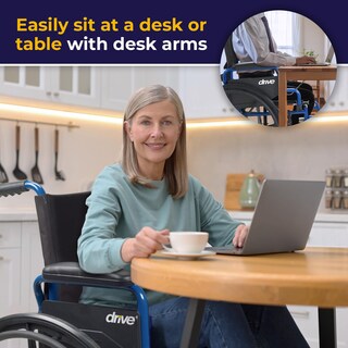 Foto 5 | Foto 5 | Asiento Ligero De 18 Pulgadas Medical Blue Streak Para Silla De Ruedas - Venta Internacional.