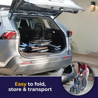 Foto 6 | Foto 6 | Asiento Ligero De 18 Pulgadas Medical Blue Streak Para Silla De Ruedas - Venta Internacional.