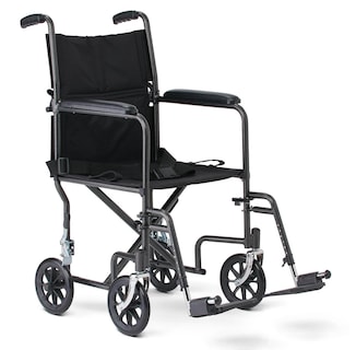 Foto 1 | Foto 1 | Silla De Ruedas De Transporte Medline, Asiento Duradero Y Plegable De Acero De 19 Pulgadas - Venta Internacional.