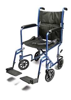Foto 1 | Foto 1 | Silla De Ruedas De Transporte Lumex Everest & Jennings, Asiento De 19 Pulgadas, Azul - Venta Internacional.
