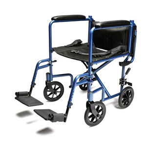Foto 5 | Foto 5 | Silla De Ruedas De Transporte Lumex Everest & Jennings, Asiento De 19 Pulgadas, Azul - Venta Internacional.