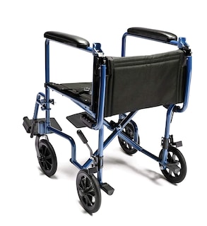 Foto 7 | Foto 7 | Silla De Ruedas De Transporte Lumex Everest & Jennings, Asiento De 19 Pulgadas, Azul - Venta Internacional.