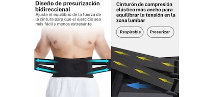 Foto 2 | Foto 2 | Cinturón De Apoyo Lumbar Faja Ideal Pará Carga Y Trabajo Talla: L Eo Safe Imports Esi-19369 Negro