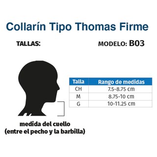 Foto 5 | Foto 5 | Collarín Cervical Tynor B03 color Blanco Ajustable Tipo Thomas Firme