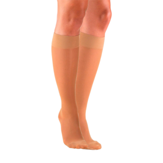 Foto 1 | Foto 1 | Media A La Rodilla Tobimedia Transparente Variactiv Suave Compresión 8-15 Mmhg Color Beige Md