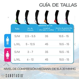 Foto 5 | Foto 5 | Calcetas de Compresión Canotagio Azules 3 Pares Talla G/EG