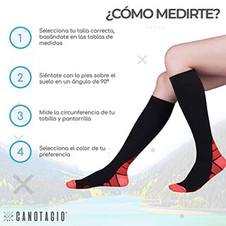Foto 2 | Foto 2 | Par de Calcetas de Compresión Canotagio Rojas