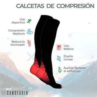 Foto 3 | Foto 3 | Par de Calcetas de Compresión Canotagio Rojas