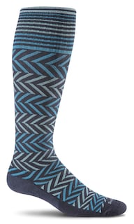 Foto 1 | Foto 1 | Calcetín De Compresión Sockwell Chevron Moderate Navy Para Mujer - Venta Internacional.