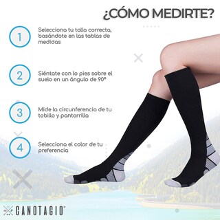 Foto 2 | Foto 2 | 2 Pares De Calcetas De Compresión Canotagio