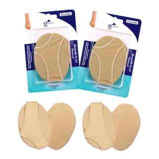 Foto 1 | Foto 1 | Kit Guante Metatarsal Con Botón De Gel Govari color Beige Talla Grande 2 Pares