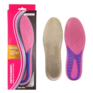 Foto 1 | Foto 1 | Plantilla de Gel Orthomedic talla 3 al 6 Recortable Rosa