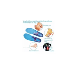 Foto 2 | Foto 2 | Set de Plantillas Eo Safe Imports Esi-7798 de Gel Descanso Deporte Trabajo Talla M Azul 2 Piezas