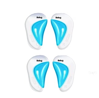 Foto 1 | Foto 1 | Plantillas De Gel Belug Para Pie Plano Plantar Fascitis, 2 Pares Transparente/azul