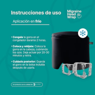 Foto 5 | Foto 5 | Gorro De Gel Refrescante. Alivio De Migrañas Y Dolores De Cabeza. Migraine Head Wrap B Life.