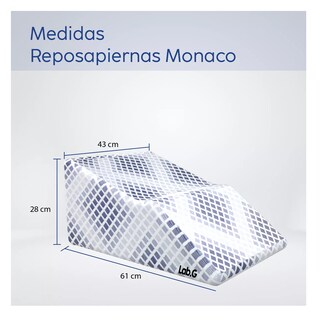 Foto 2 | Foto 2 | Almohada Cojin Descansa Piernas Ortopedica Blanco Con Azul