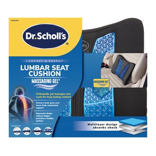 Foto 6 | Foto 6 | Cojín Lumbar Dr. Scholl's, Gel De Masaje, Espuma Viscoelástica, Color Negro - Venta Internacional.