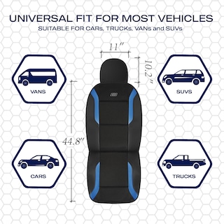 Foto 4 | Foto 4 | Fundas Para Asientos De Coche Skechers Memory Foam Air Cool Mesh Blue - Venta Internacional.