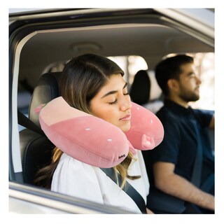 Foto 5 | Foto 5 | Almohada De Viaje Cuello Gato Belug Rosa
