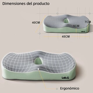 Foto 2 | Foto 2 | Cojin De Gel Asiento Lab.g Ergonomico Gris