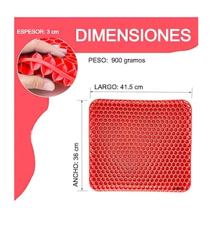 Foto 4 | Foto 4 | Cojín Lab.G Rojo para Silla
