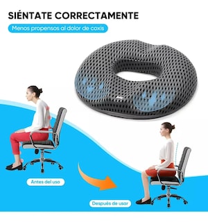 Foto 3 | Foto 3 | Ortopédica Dona Belug Para Hemorroides Y Coxis Grande Negro