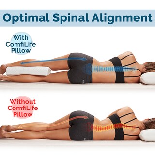 Foto 7 | Foto 7 | Almohada De Rodilla Comfilife Para Dormir Boca Arriba Espuma Viscoelástica - Venta Internacional.