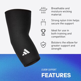 Foto 5 | Foto 5 | Manga De Apoyo Para Los Codos Adidas Seamless Black Medium - Venta Internacional.