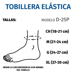 Foto 2 | Foto 2 | Tobillera Elástica Tynor D25p Compresión Comfeel Par