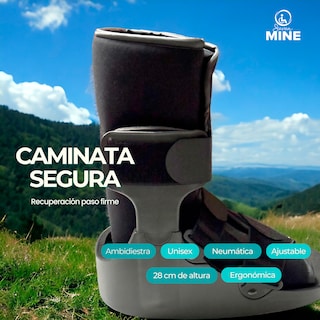 Foto 8 | Foto 8 | Bota Walker Corta (28cm) Neumática Válvula Aire Bw-7703 | Ferula