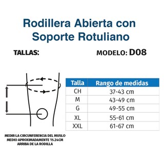 Foto 5 | Foto 5 | Rodillera Mecánica Tynor D08 color Gris Abierta con Soporte Rotuliano