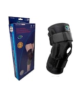 Rodillera Mecánica SC Super Confort KN056 color Negro Abierta con Varilla Laterales