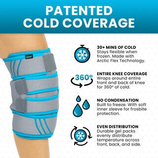Foto 2 | Foto 2 | Rodilleras de Compresión Gel Vive Knee Ice Pack Wrap - Venta Internacional