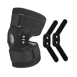 Rodillera Belug Con Soporte Estabilizado De Rótula Barra Aluminio Negro Talla L